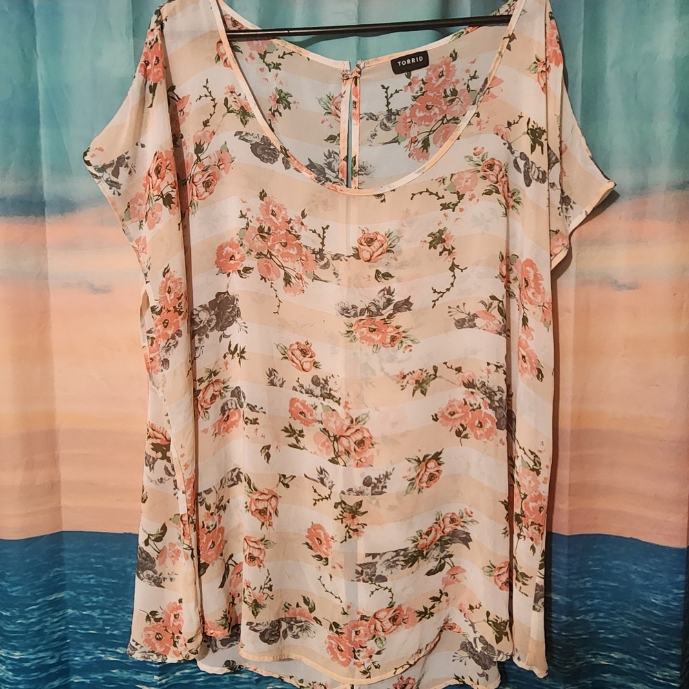 Torrid Floral Print Women's Top